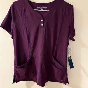 Easy Stretch Women's Short Sleeve Plum Tee